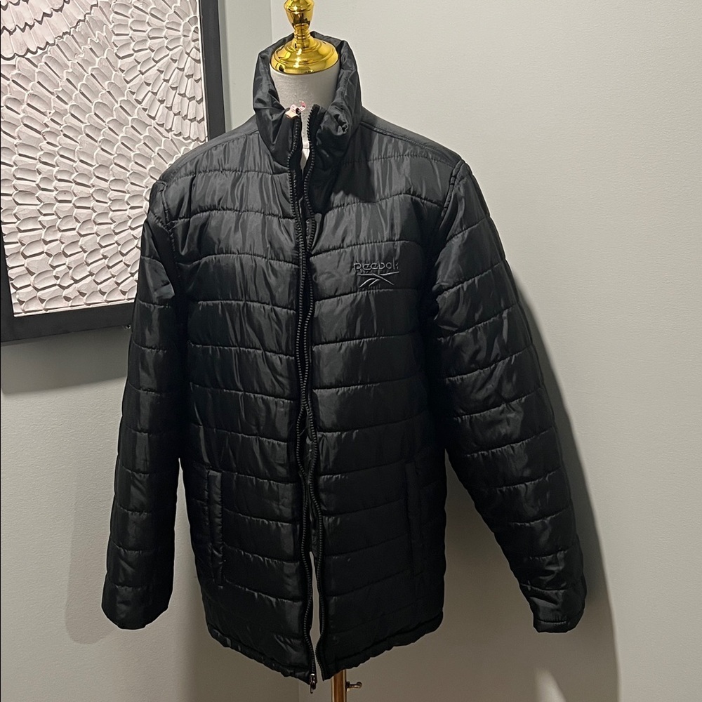 Reebok Men's Quilted Black Puffer Jacket NWOT